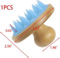 1pcs Silicone Hair Shampoo Brush Mini Scalp Massager. 
