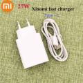 Xiaomi charger 27W QC 3.0 fast charge adapter usb type c cable for mi 9 se 9t cc9 redmi note 7 8 K20 Pro mix 4. 