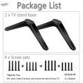 TV Stand Tabletop Pedestal Feet for 32 to 55 inch Universal Replace Accessories Mount Legs.