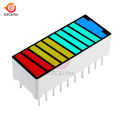 【Top Picks】 10pcs 10 Segments 4 Colors Led Display Module Red Green Blue Led Bar Graph Display Power Level Indicator Display.