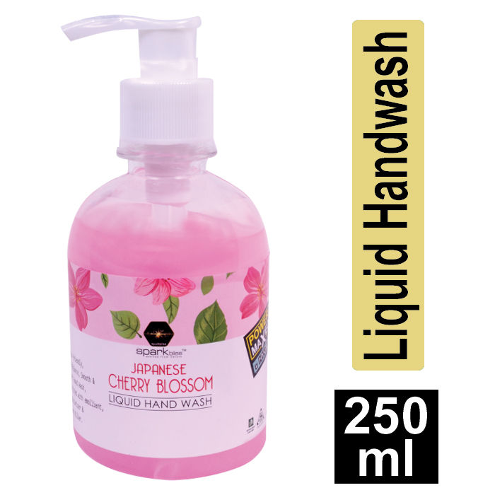 Spark bliss Japanese Cherry Blossom liquid hand wash Surfactant Based hand wash -250ml