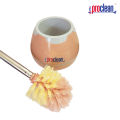 Proclean Toilet Brush TB-1787 with Holder. Decorative, Modern, Freestanding, Heavy Duty Toilet Bowl Shape Cleaning Brush Set for Bathroom Deep Cleaning Compact Flexible Toilet Cleaner Brush. 