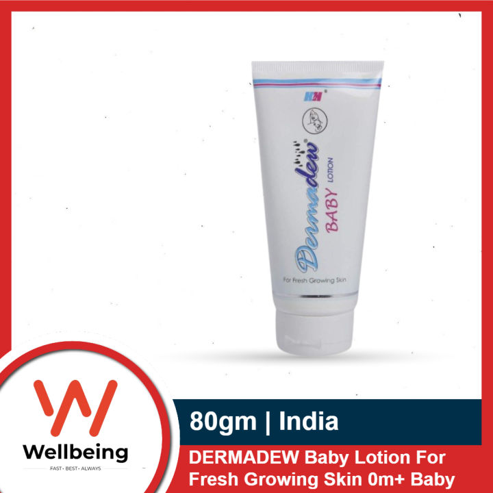 DERMADEW Baby Lotion 80gm For Fresh Growing Skin From 0m+ Baby