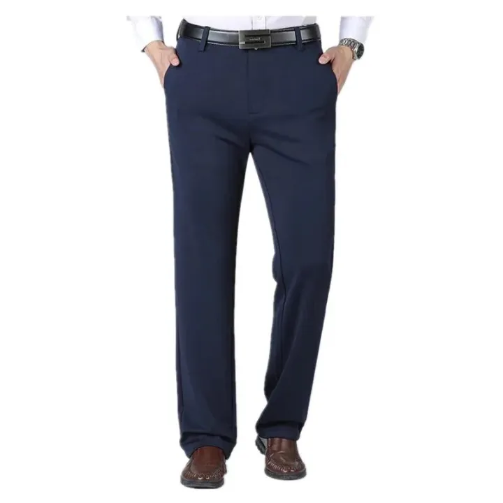 Formal%20Pants%20Men%20Thick%20Autumn%20Black%20Blue%20Grey%20Elastic%20Stretch%20Bussiness%20Loose%20Suit%20Big%20Plus%20Size%2046%2048%2050%2052%20Office%20Trousers%20-%20Image%203