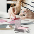 GC Sticky Note Template, Sticky Note Holder With Stencil, 3x3 Inch Note Dispenser, Desk Supplies Organizer Accessories, Office Desk Accessories.