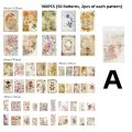 【Online】 Panda Online 100PCS Memory Post Office Series Background Base Paper Basic Material Memo Pad Paper Literary Mail Card Journal Planner Diary Scrapbooking. 