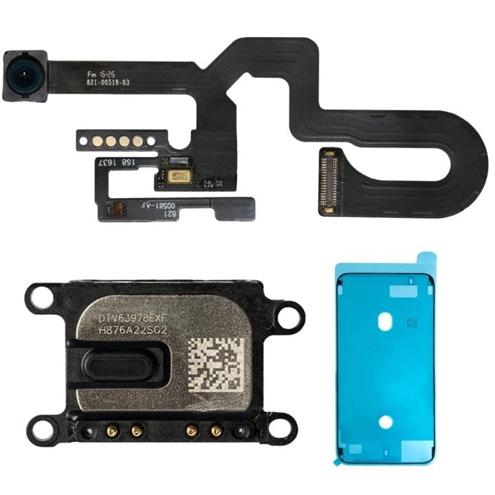 Front Camera With Sensor Flex Cable For iPhone 7 8 Plus Ear Speaker And Waterproof Tape