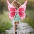 Light up Fairy Wing LED Butterfly Wing for Girls Women pink. 