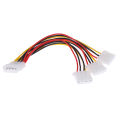 4 Pin IDE 1-to-3 Molex IDE Female Power Supply Splitter Exentsion Adapter Cable. 