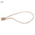 2x100 Pcs Hang Tag Jute String Snap Lock Pin Loop Fastener Hook Tie Square End.