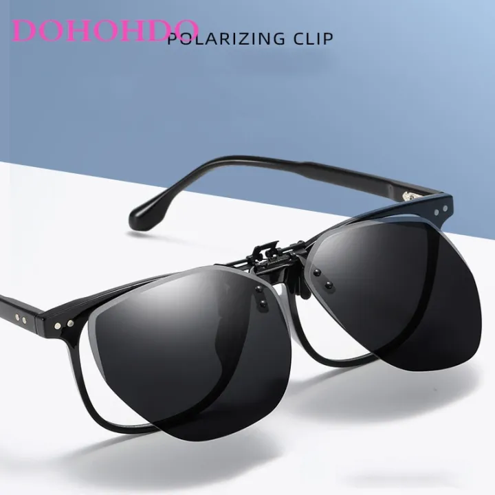 DOHOHDO%20New%20Men%20Women%20Clip%20On%20Sunglasses%20Polarizing%20UV400%20Protention%20Vintage%20Clip%20Polarized%20Glasses%20Night%20Vision%20Driving%20Goggles%20-%20Image%203