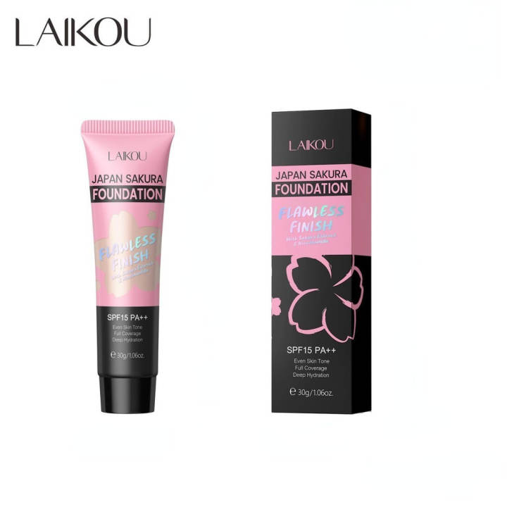 Laikou Japan Sakura Foundation Flawless Finish SPF 15PA+++ - 240 Natural