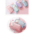 (New) cute cat depreion double-layer pencil bag portable girl kawaii tationery. 