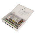CCTV Power Supply 110V 12V10A Electric Shock Proof Power Supply Box Anti Theft Lock 18 Channel Rain Proof for Market. 