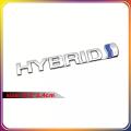 1X 3D HYBRID Car Logo Stickers Refitting Metal Emblem Badge Decal Auto Accessories For Toyota Prius Camry Crown Auris Rav4.