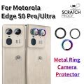 Metal Camera Protector For Motorola Edge 50 Pro Edge 50 Ultra Back Alloy Ring Glass For Moto Edge 40 Neo Protective lens Cap. 