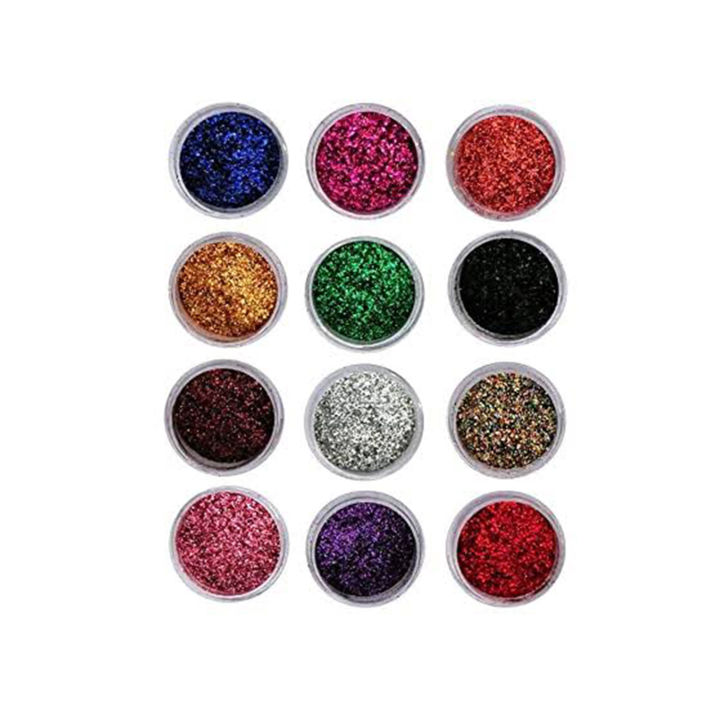 MUA Glitter Eyeshadow 12pcs set - eyeshadow palette