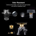 Durable 4 Inch Square Shower Drain with Removable Cover Grate, Brass Anti Clogging and Odor Point Floor Drain Assembly with Hair Catcher Strainer, Matte Black. 