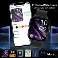 For Xiaomi Smart Watch 1.83'' Full Touch Screen Answer Call Sleep Monitor Fitness Women Men Smartwatch for Android IOS Gift 2024. 