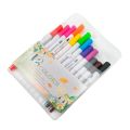 Water-Based Double-Headed Mark Soft Head Watercolor Pens Set Color Brush Children's Art Hook Line Pen. 