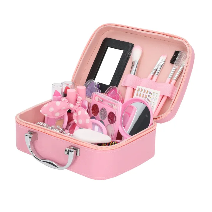 Kids%20Makeup%20Kit,%20Safe%20Portable%20Girls%20Cosmetics%20Toys%20Skin%20Friendly%20Washable%20Cute%20for%20Festivals%20-%20Image%203