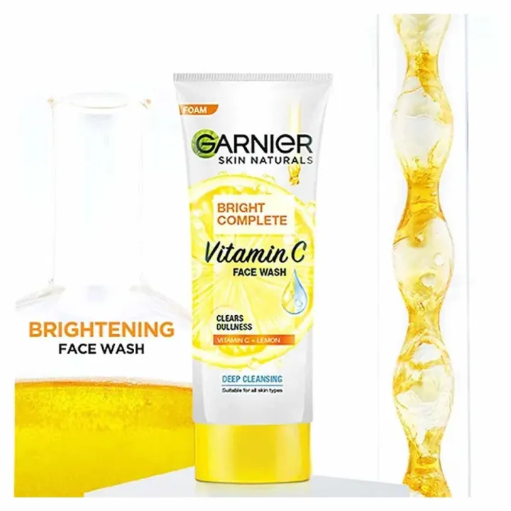 Garnier%20Bright%20Complete%20Vitamin%20C%20Face%20Wash%20100ml/%2050ml%20-%20Image%203