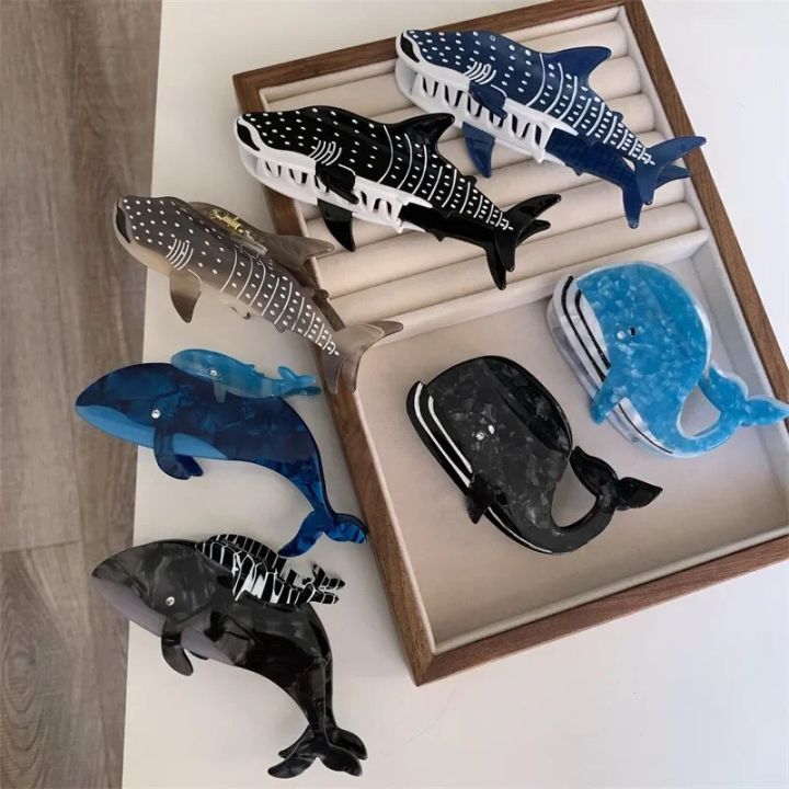 2023%20New%20Design%20Cartoon%20Marine%20Shark%20Hair%20Clips%20Cute%20Blue%20Whale%20Acetate%20Hair%20Claw%20Hair%20Tiara%20Accessories%20Vintage%20Jewelry%20Gift%20-%20Image%202