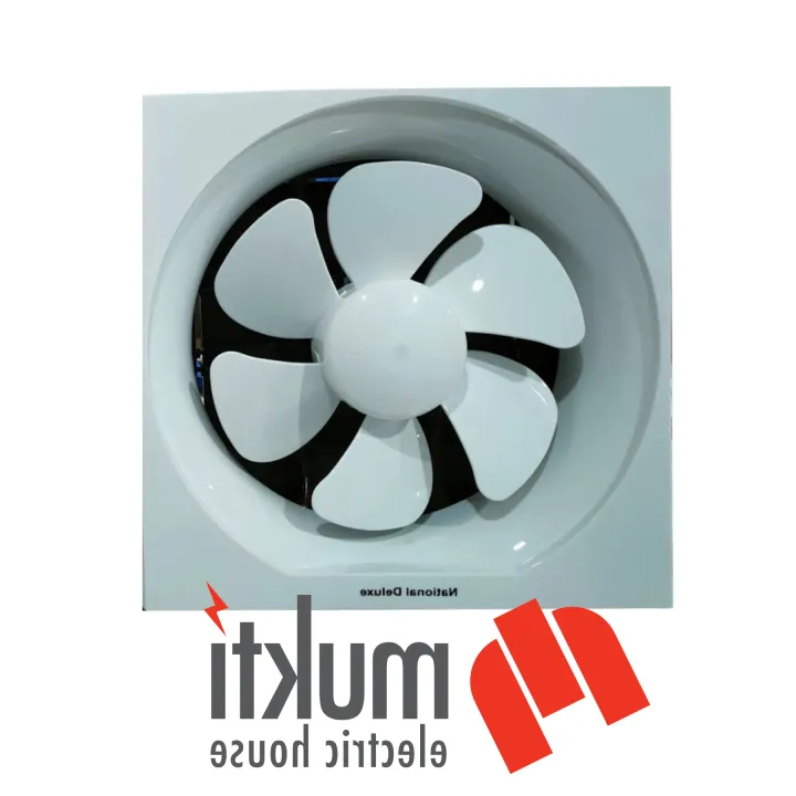 National Deluxe 12 Inch Wall Exhaust Fan White PVC Plastic Ventilation ...