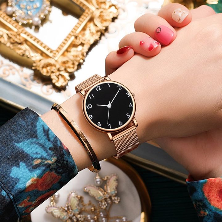 Fashion%205PCS%20Set%20Watch%20For%20Women%20Luxury%20Magnet%20Buckle%20Rose%20Gold%20Ladies%20Bracelet%20Quartz%20Wrist%20Watch%20Gift%20Reloj%20Mujer%20Dropshipping%20-%20Image%204