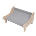 Elevated cat beds cat sofa bed cat lounger bed cat bed chair cat Couch Bed Removable and Washable Cotton Linen Pet Sofa Cat Furniture for Indoor Cat Kitty. 