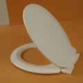 Premium Adjustable Round Toilet Seat Cover with Hydraulic Hinge, Durable Plastic, M-704.