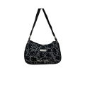 New cute Sanrio Melody Girl Underarm Bag Handbag Girl Shoulder Bag Niche Cartoon Tote Bag.