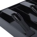Delicate product Money Cash Coin Register Insert Tray Replacement Cashier Drawer Storage Register Tray Box Classify Store Black.