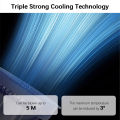 Xiaomi SOLOVE F5 Rechargeable Desktop Fan 4000mAh USB Portable Table Fan Silent Cooling Fan 3 Months Warranty. 