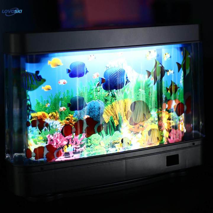 Aquarium Mood Lamp LED Aquarium Sensory Light Decoration for Holiday Party
