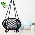 Premium Cotton Macrame Swing Chair, Durable Indoor/Outdoor Hammock Seat, 120kg Capacity, New for Indoor & Outdoor Use. 