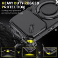 lthmy for Honor 600 Pro Casing Sliding Window Ring Phone Case Bracket Shockproof Protection Stand Holder Anti Fall Hard Back Cover.