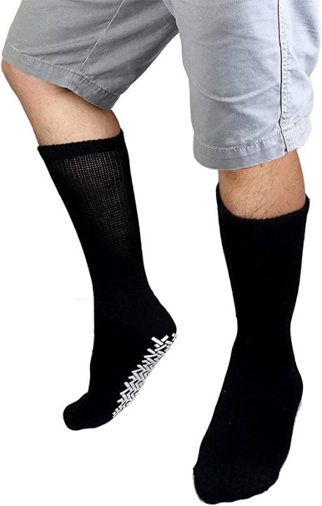2%20Pair%20Anti%20Slip%20Grip%20Non%20Skid%20Crew%20Cotton%20%20Socks%20-%20Image%208
