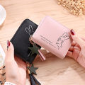 Women Wallet Ladies Mini Small Short Tassel Wallet Cute Girl Zipper Pu Leather Coin Purse Female Hand Wallet Purse. 