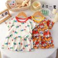 2-5 Yrs Little Bitty Toddler Boys Designer Clothes Kids Summer Dress 2024 T-Shirt Shorts 2 Piece Clothing Set.