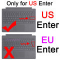 Keyboard Cover for Surface Pro 9 8 7 6 5 4 3 2 X 7+ Plus for Microsoft Laptop Studio GO Book RT Silicone Protector Skin Case 15.
