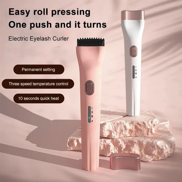 5D Electric Heated Eyelash Curler Effective Heating Eyelash Grafting Long Lasting Makeup Tool USB Rechargeable Eyelash Curler