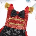 Infant Baby Girls Ringmaster Circus Costume Rompers Sleeveless Sequined Bowknot Romper for Halloween Cosplay Party Dress Up. 