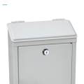 Wall Mounted Mailbox Lockable Metal Mail Box for Outdoor Office. 