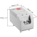 2X Mechanical Thermostat, KTO011 0-60Celsius Adjustable Compact Normally Close(C) Temperature Controller Switch,Red.