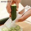 0.7mm Thinness Cucumber Slicer Stainless Steel Blade Vegetable Fruit Cutter Peeler Facial Beauty Cucumber Slicer H236-.