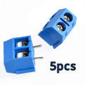 2 Pin Plug-In Screw Terminal Block Connector- 5pcs.
