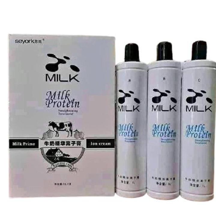 Milk Protein Hair Rebonding Cream Hair Straightening Cream 3 Pcs Combo 900ml