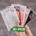 10 pcs PVC Card Holder, Safe Your bank card from Damage/Scratch.