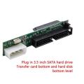 SATA ssd hdd female hard drive to ide 3.5" 40 pin male converter card adapter. 